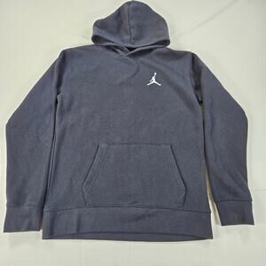 Nike Air Jordan Black Long Sleeve Fleece Hoodie Youth‎ Size XL